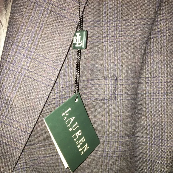 Lauren Ralph Lauren Charcoal Plaid Blazer,…